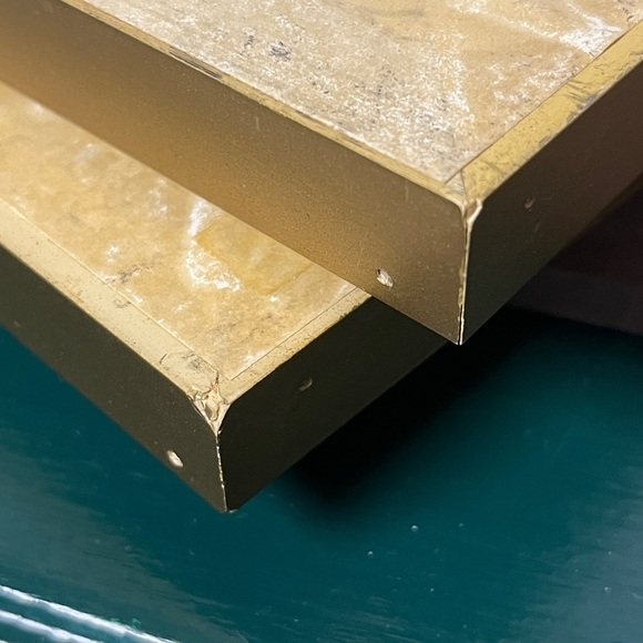 Genuine Staffordshire Ceramics Gold Frame Pair 18th Century Style Victorian Art - Picture 14 of 14